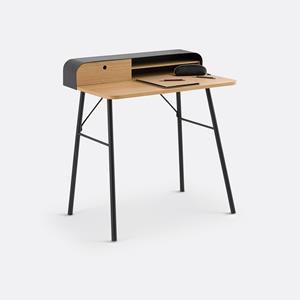 LA REDOUTE INTERIEURS Bureau in metaal en fineer eik Jimi
