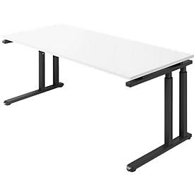 Schäfer Shop Select Schäfer Shop  Select Bureautafel SET UP, C-poot onderstel, 1800 x 800, wit/grafiet