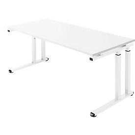 Schäfer Shop Select Schäfer Shop  Select Bureautafel SET UP, C-poot onderstel, 1800 x 800, wit/wit