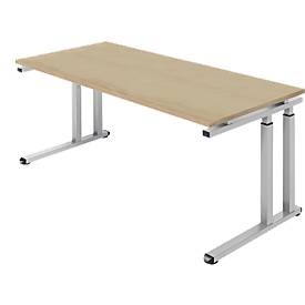 Schäfer Shop Select Schäfer Shop  Select Bureautafel SET UP, C-poot onderstel, 1800 x 800, eik/blank aluminium