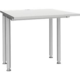 Schäfer Shop Genius Schäfer Shop  Genius Bureautafel MODENA FLEX, breedte 800 mm, aan beide zijden ingekort, lichtgrijs