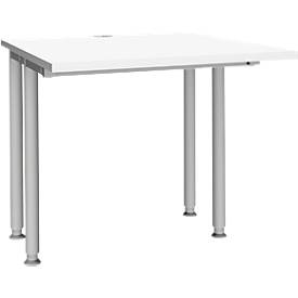 Schäfer Shop Genius Schäfer Shop  Genius Bureautafel MODENA FLEX, breedte 800 mm, aan beide zijden ingekort, wit