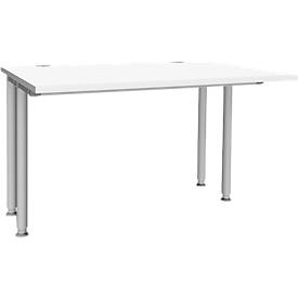 Schäfer Shop Genius Schäfer Shop  Genius Bureautafel MODENA FLEX, breedte 1200 mm, aan beide zijden ingekort, wit