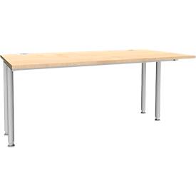 Schäfer Shop Genius Schäfer Shop  Genius Bureautafel MODENA FLEX, breedte 1600 mm, aan beide zijden ingekort, esdoorn