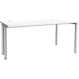 Schäfer Shop Genius Schäfer Shop  Genius Bureautafel MODENA FLEX, breedte 1600 mm, aan een zijde ingekort, wit