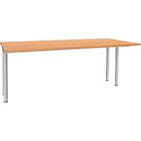 Schäfer Shop Genius Schäfer Shop  Genius Bureautafel MODENA FLEX, breedte 1800 mm, aan beide zijden ingekort, beuken