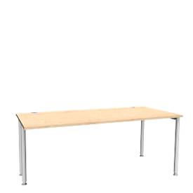 Schäfer Shop Genius Schäfer Shop  Genius Bureautafel MODENA FLEX, breedte 1800 mm, aan een zijde ingekort, esdoorn