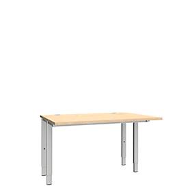 Schäfer Shop Genius Schäfer Shop  Genius Bureautafel MODENA FLEX, 4-poot rechthoekige buis, tweezijdig, B 1200 mm, esdoorn
