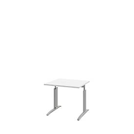Bureautafel BARI, rechthoek, vorm A, C-poot, B 800 x D 800 mm, wit