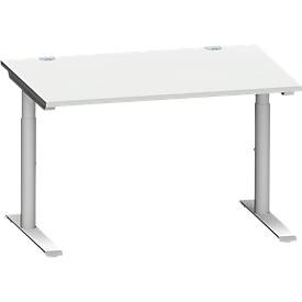 Schäfer Shop Genius MODENA FLEX bureau, 1200 x 800 mm, lichtgrijs