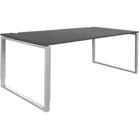 Schäfer Shop Genius bureau Modena Flex, in hoogte verstelbaar, rechthoekige vorm, beugelvoet, breedte 1800 mm, grafiet