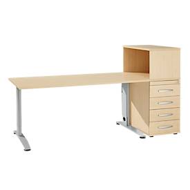 Schäfer Shop Select bureaumeubelset LOGIN 2-delig, bureau B 1600 mm