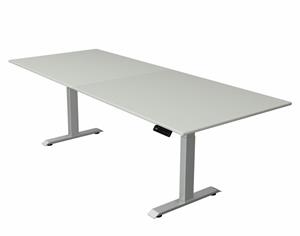 Kerkmann  Zit sta bureau Move-4 licht grijs 250x100cm elektrisch