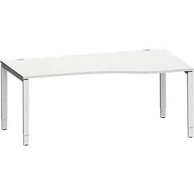 Schäfer Shop Genius bureau MODENA FLEX, aanbouw rechts, B 1800 mm, lichtgrijs