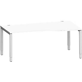 Schäfer Shop Genius bureau MODENA FLEX, aanbouw rechts, B 1800 mm, wit