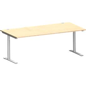 Schäfer Shop Genius bureau MODENA FLEX, 2000 x 1000 mm, esdoorn