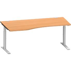 Schäfer Shop Genius bureau MODENA FLEX, aanbouw links, beuk