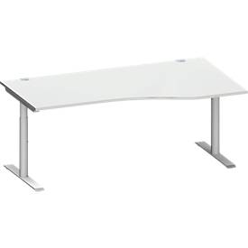 Schäfer Shop Genius bureau MODENA FLEX, aanbouw rechts, breedte 1800 mm, lichtgrijs