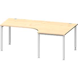 Schäfer Shop Genius Schäfer Shop  Genius Hoekbureautafel MODENA FLEX 90°, aanbouw rechts, B 2000 mm, esdoorn