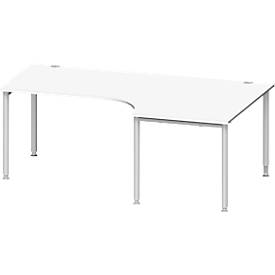Schäfer Shop Genius Schäfer Shop  Genius Hoekbureautafel MODENA FLEX 90°, aanbouw rechts, B 2000 mm, wit
