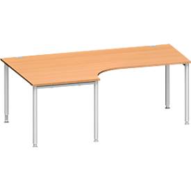 Schäfer Shop Genius Schäfer Shop  Genius Hoekbureautafel MODENA FLEX 90°, aanbouw links, B 2000 mm, beuken
