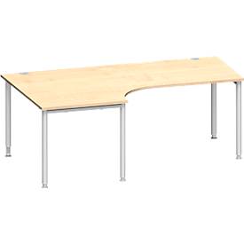 Schäfer Shop Genius Schäfer Shop  Genius Hoekbureautafel MODENA FLEX 90°, aanbouw links, B 2000 mm, esdoorn