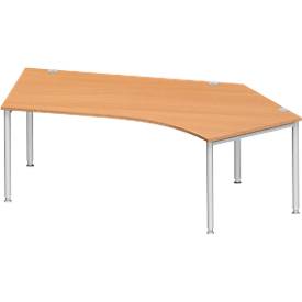 Schäfer Shop Genius Schäfer Shop  Genius Hoekbureautafel MODENA FLEX 135°, aanbouw rechts, beuken