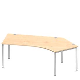 Schäfer Shop Genius Schäfer Shop  Genius Hoekbureautafel MODENA FLEX 135°, aanbouw rechts, esdoorn