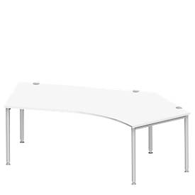 Schäfer Shop Genius Schäfer Shop  Genius Hoekbureautafel MODENA FLEX 135°, aanbouw rechts, wit