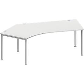 Schäfer Shop Genius Schäfer Shop  Genius Hoekbureautafel MODENA FLEX 135°, aanbouw links, lichtgrijs