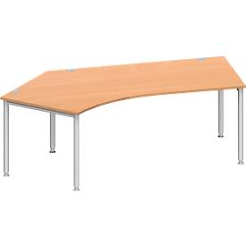 Schäfer Shop Genius Schäfer Shop  Genius Hoekbureautafel MODENA FLEX 135°, aanbouw links, beuken