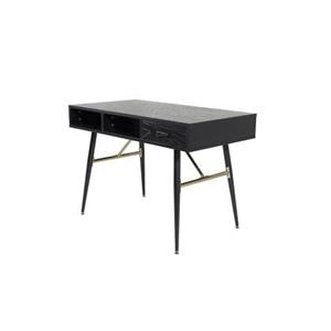 Fjôrd  Bureau Gold|Zwart - 110cm