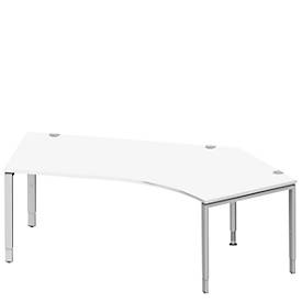Schäfer Shop Genius hoekbureau MODENA FLEX 135°, aanbouw rechts, B 2165 mm, , wit