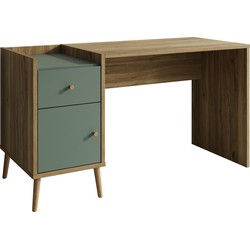 Meubella Bureau Wally - Groen - 140 cm