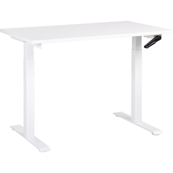 Beliani DESTINES-Verstelbaar bureau-Wit-120 x 72 cm-Spaanplaat