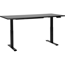 Beliani DESTINES-Elektrisch Verstelbaar bureau-Zwart- 180 cm-MDF