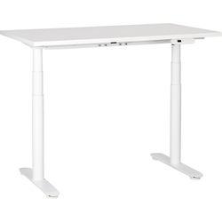Beliani DESTINAS-Elektrisch Verstelbaar bureau-Wit-120 cm-Spaanplaat