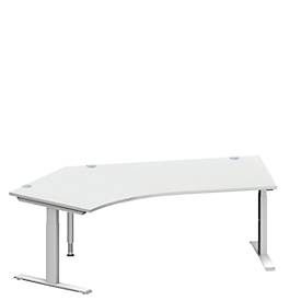 Schäfer Shop Genius Schäfer Shop  Genius Hoekbureautafel MODENA FLEX 135°, T-poot rechthoekige buis, B 2165 mm, aanbouw links,