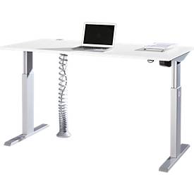 Schäfer Shop Select Schäfer Shop  Select ERGO-T bureau, 1-staps elektrische hoogteverstelling, rechthoek, T-poot, B 1600 x D 800 x H 725-1195 mm, wit