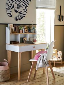 VERTBAUDET Bureau voor de basisschool SCANDI wit/hout