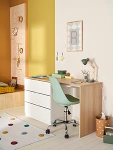 VERTBAUDET Bureau met ingebouwde kast wit
