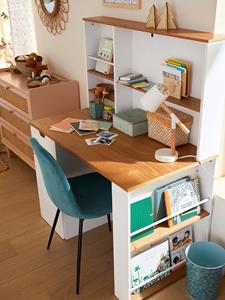 VERTBAUDET Kinderbureau met opbergruimte LIGNE PIROUETTE wit