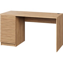 Meubella Bureau Bergamo - Eiken - 140 cm