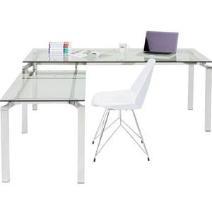 Kare Design Lorenco Hoekbureau - Glas En Chroom