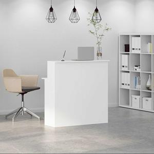 vidaXL Receptiebalie 100x50x103,5 cm bewerkt hout wit