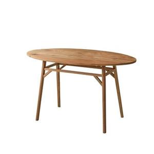 Tikamoon  Elena - Ovaal bureau van gerecycled massief teckhout