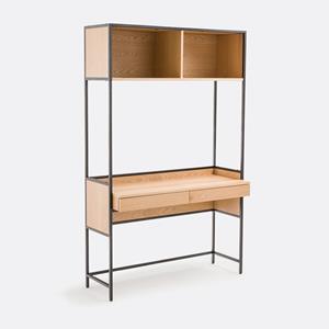 LA REDOUTE INTERIEURS Bureau met legplanken, 2 laden + 2 nissen, Volga