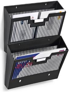 CEP First wandfolderhouder horizontaal, 1 vak, zwart