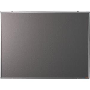 Eurokraft basic Prikbord, frame van geanodiseerd aluminium, textielbekleding, grijs, b x h = 1500 x 1000 mm
