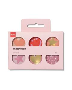 HEMA Magneten Roze - 6 Stuks